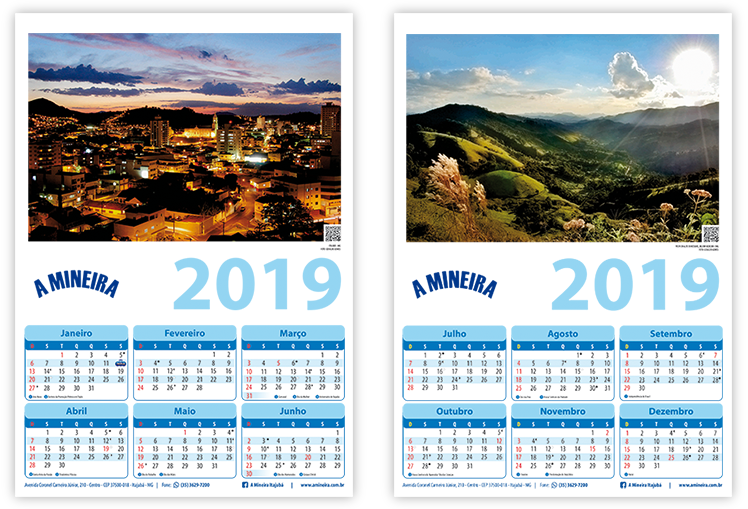 Calendário Anual 2019
